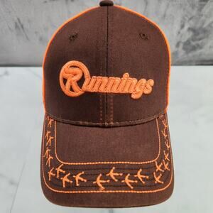 Runnings hunting baseball hat orange brown adjustable 2017 by outdoor cap